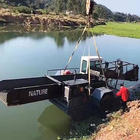 水草收割船对水草的清除效率高——润泽机械